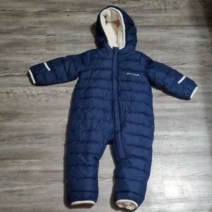 Eddie Bauer Navy and White Baby Snowsuit